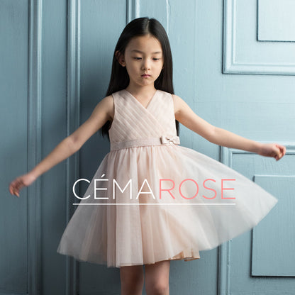 Girls Nude Clair Polyamide Dress