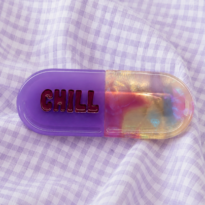 紫色胶囊发夹