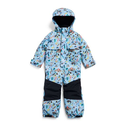 儿童蓝色2L滑雪连体服
