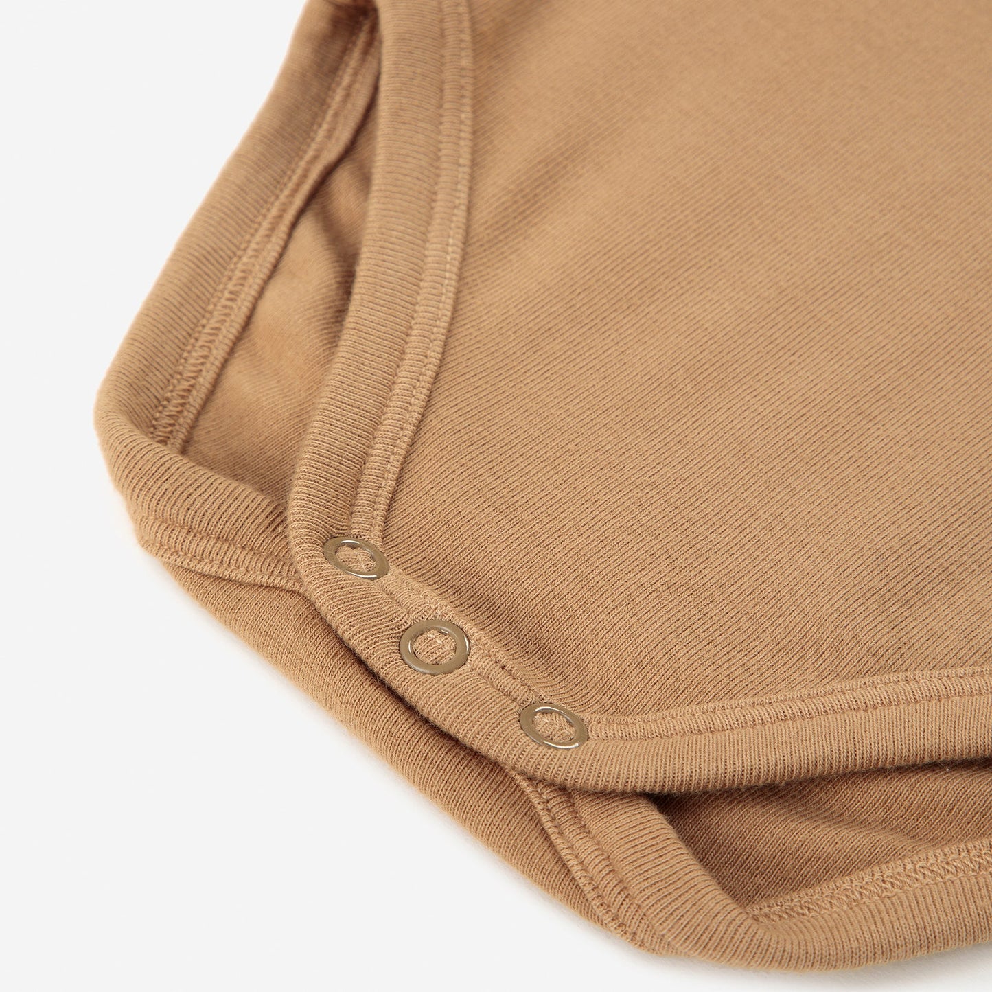 婴儿棕色印花棉连体衣