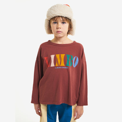 儿童深红色Logo棉T恤