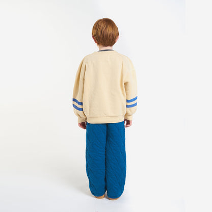 儿童米色印花棉卫衣