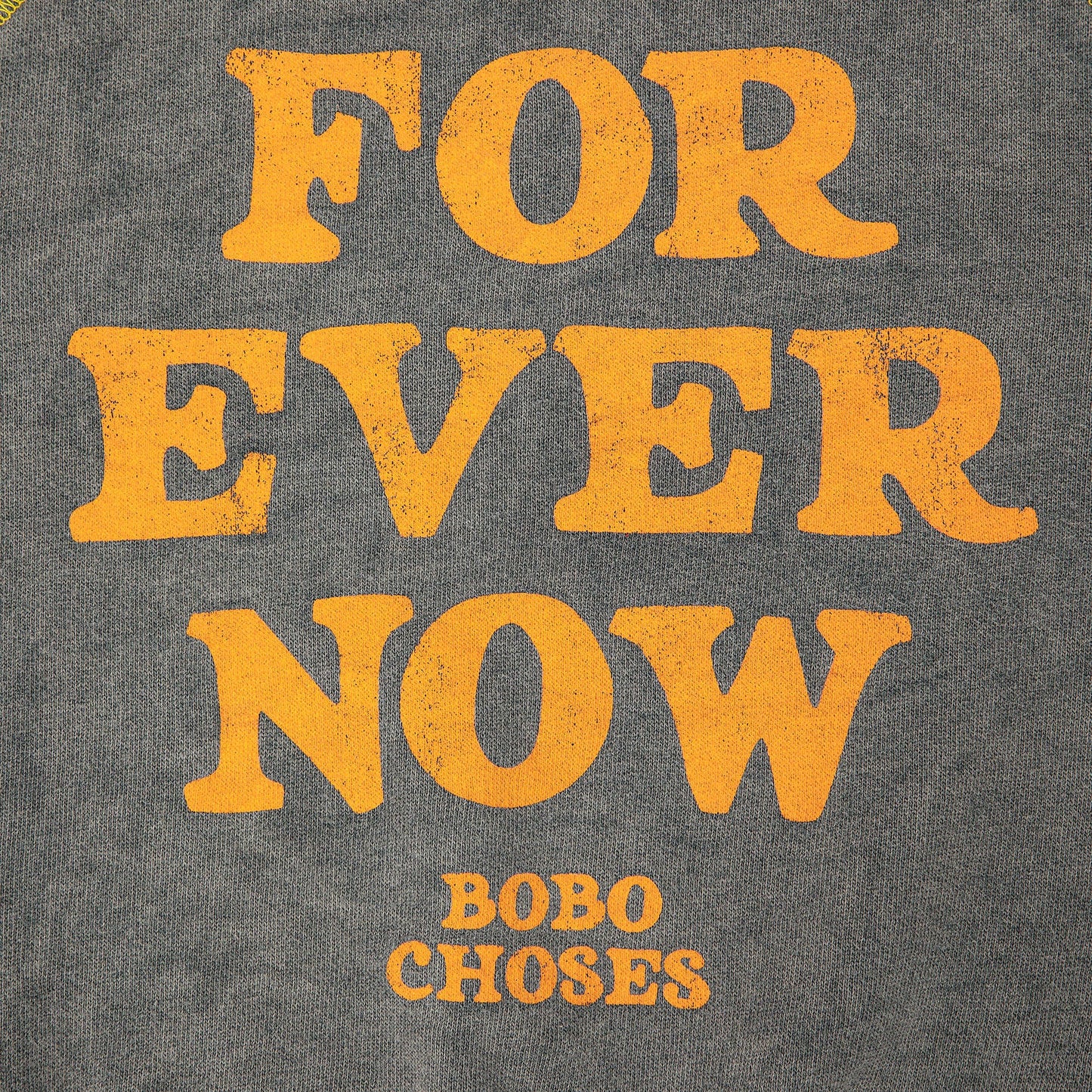 儿童灰色Logo棉卫衣