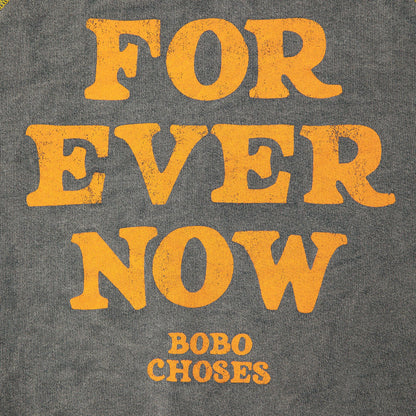 儿童灰色Logo棉卫衣