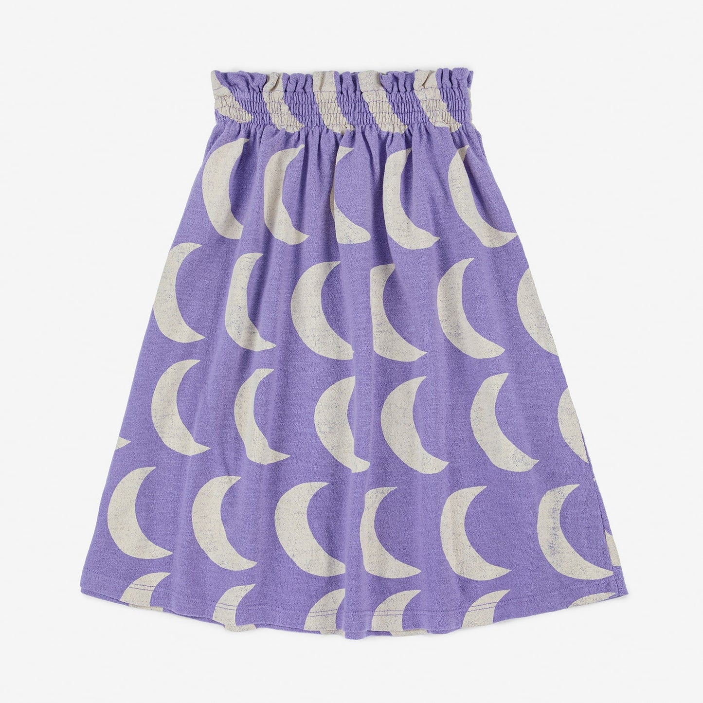 女童紫色月亮棉短裙