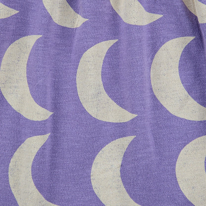 女童紫色月亮棉短裙