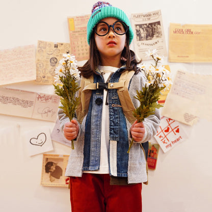 儿童红色棉长裤