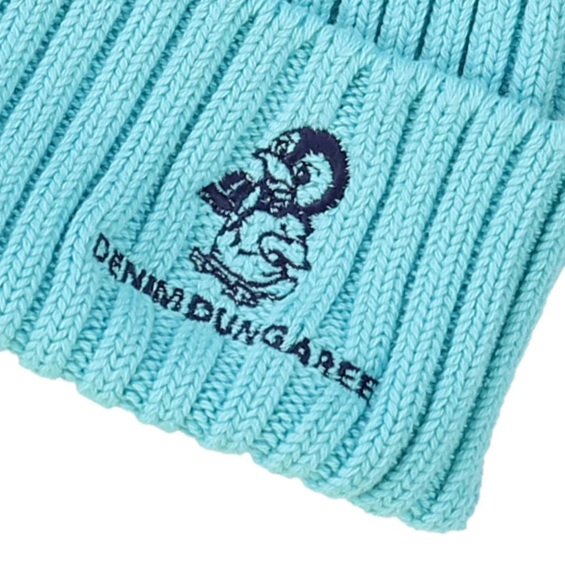 儿童浅蓝色企鹅针织帽子