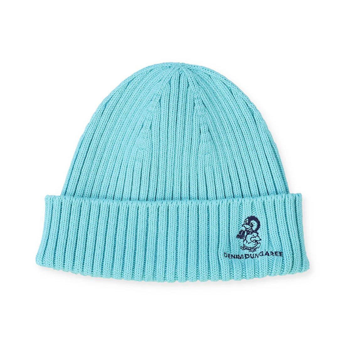 儿童浅蓝色企鹅针织帽子