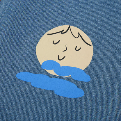 儿童蓝色牛仔裤