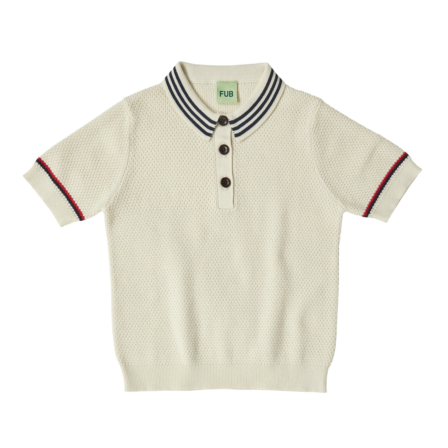 儿童白色棉Polo衬衫