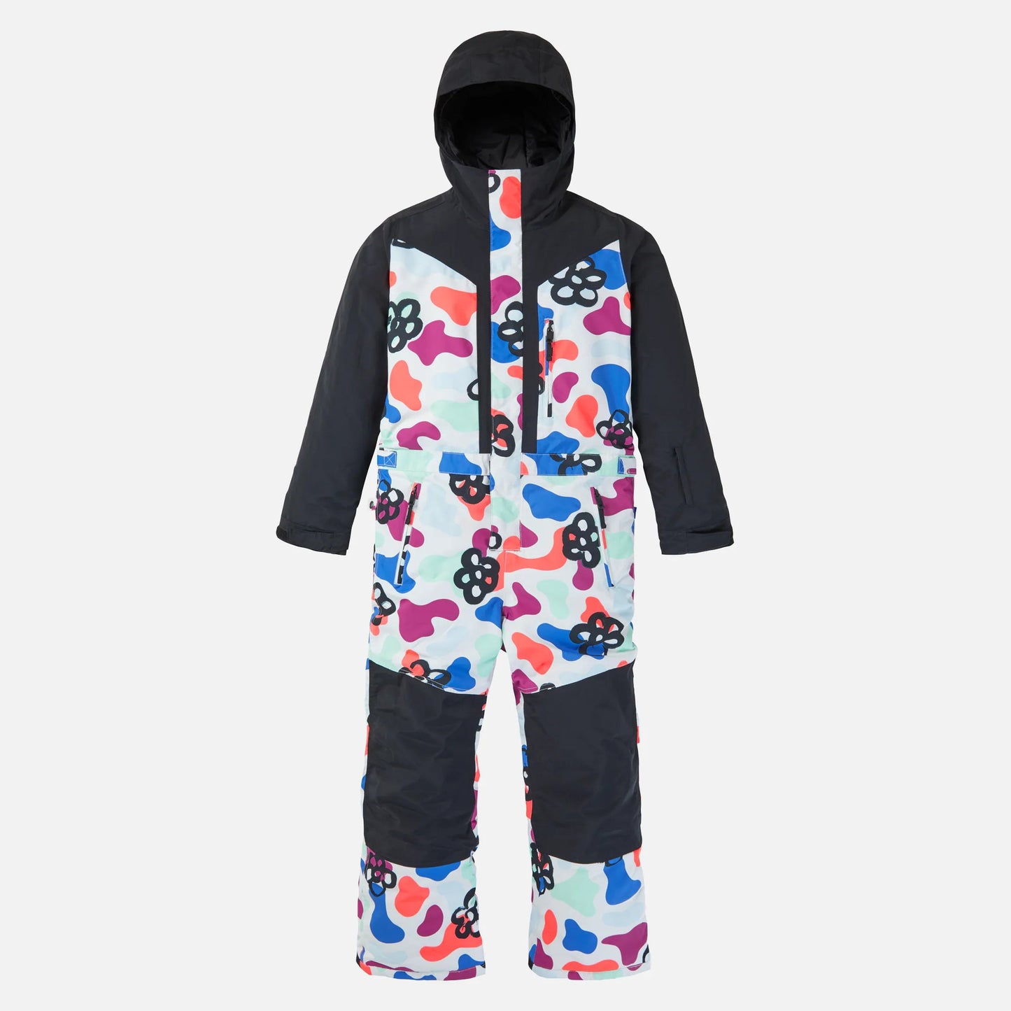 儿童彩色连体滑雪服