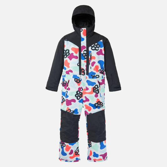 儿童彩色连体滑雪服