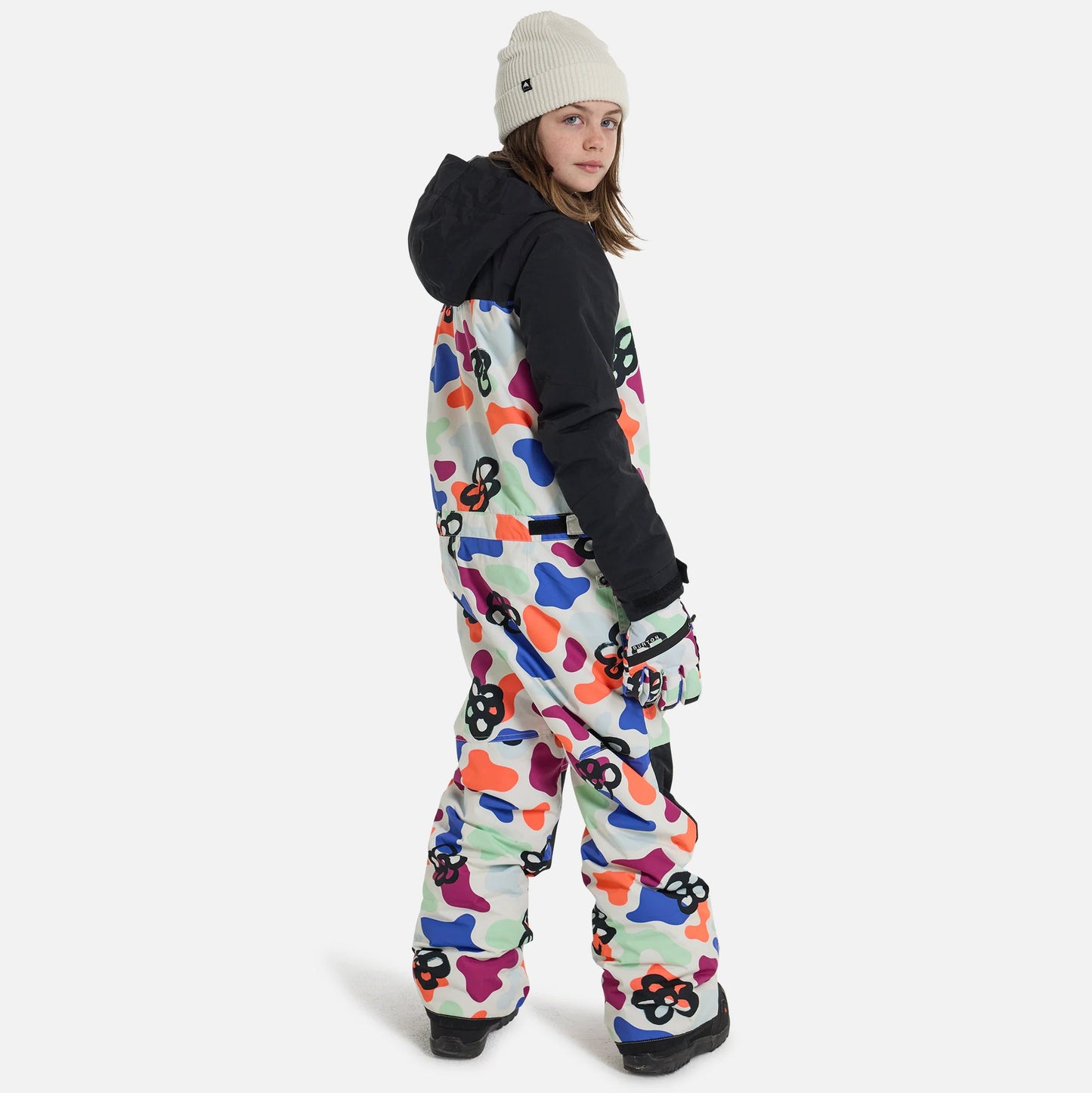 儿童彩色连体滑雪服