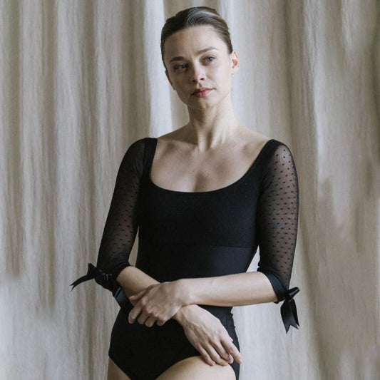 女士黑色芭蕾舞连体衣(2339/Black)