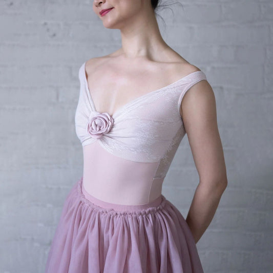 女士粉色芭蕾舞连体衣(2340/Dusty Pink)