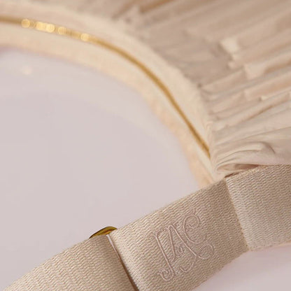 女士米白色'WHIPPED CREAM'百褶包(35x25cm)