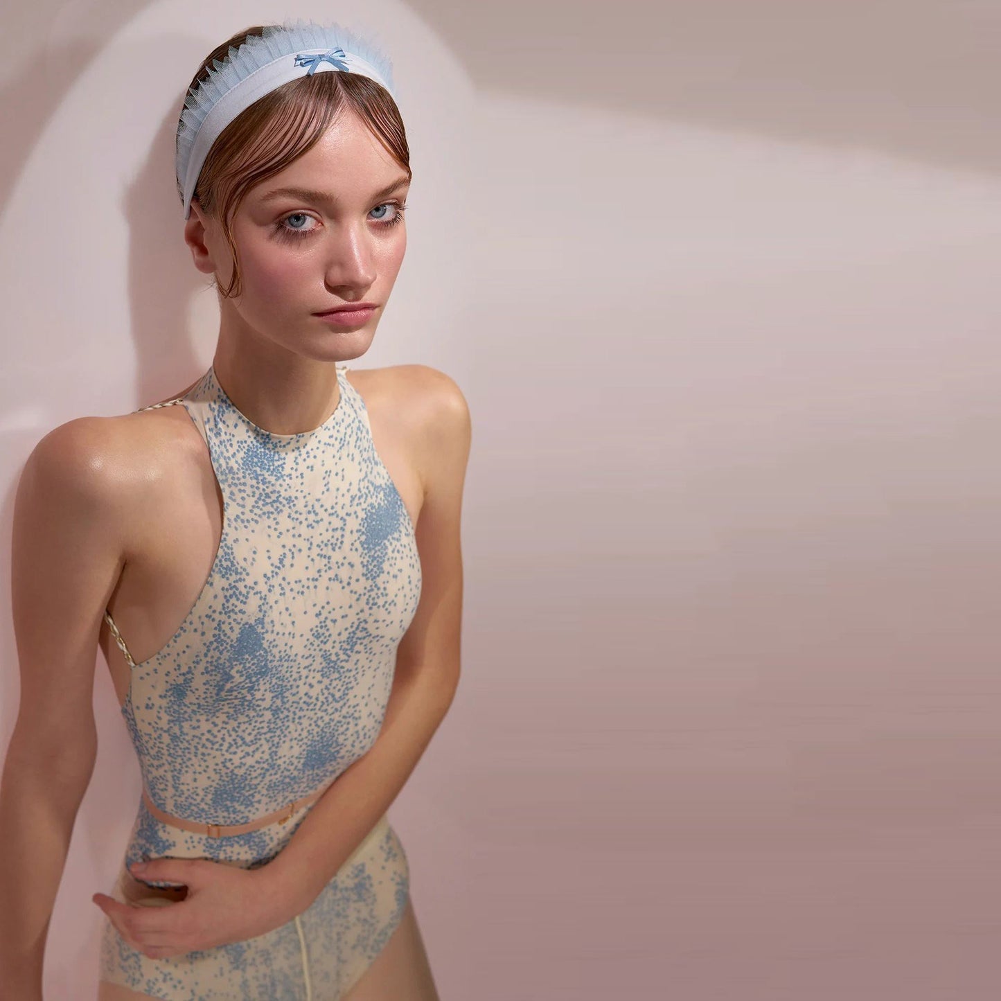 女士浅蓝色'PÂTISSIER’S'薄纱发箍(242HB03TU/baby blue)