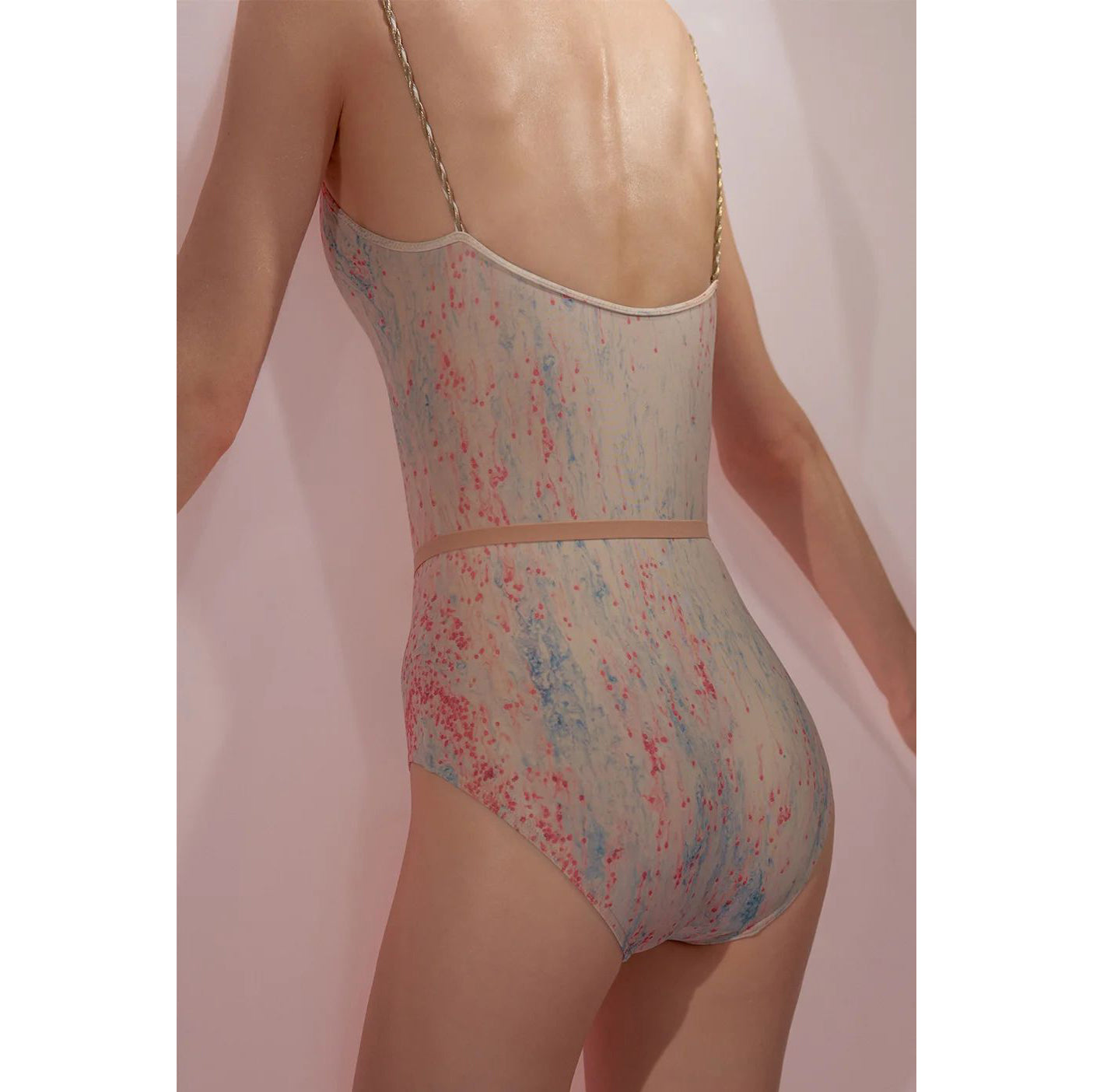 女士蓝粉色'SPRINKLE MERINGUE'芭蕾舞连体衣(242LE02VL/blue/blush)