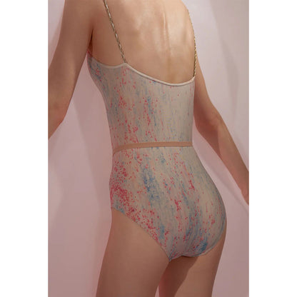 女士蓝粉色'SPRINKLE MERINGUE'芭蕾舞连体衣(242LE02VL/blue/blush)