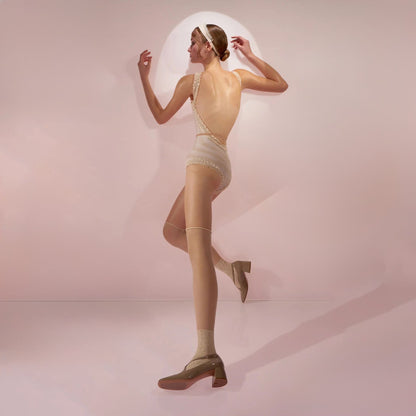 女士米色'CUPCAKE'芭蕾舞连体衣(242LE35VL/edelweiss/nude)