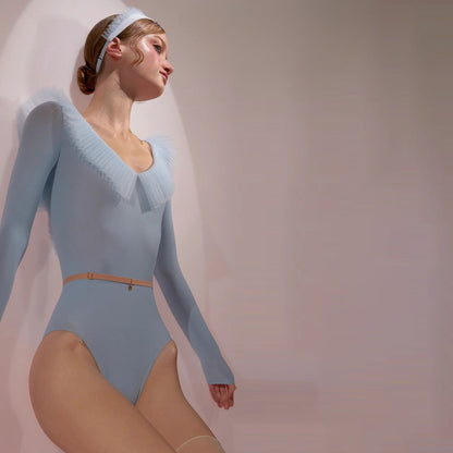 女童浅蓝色'JUNIOR GRAND'芭蕾舞连体衣(J242LE83PV/baby blue)