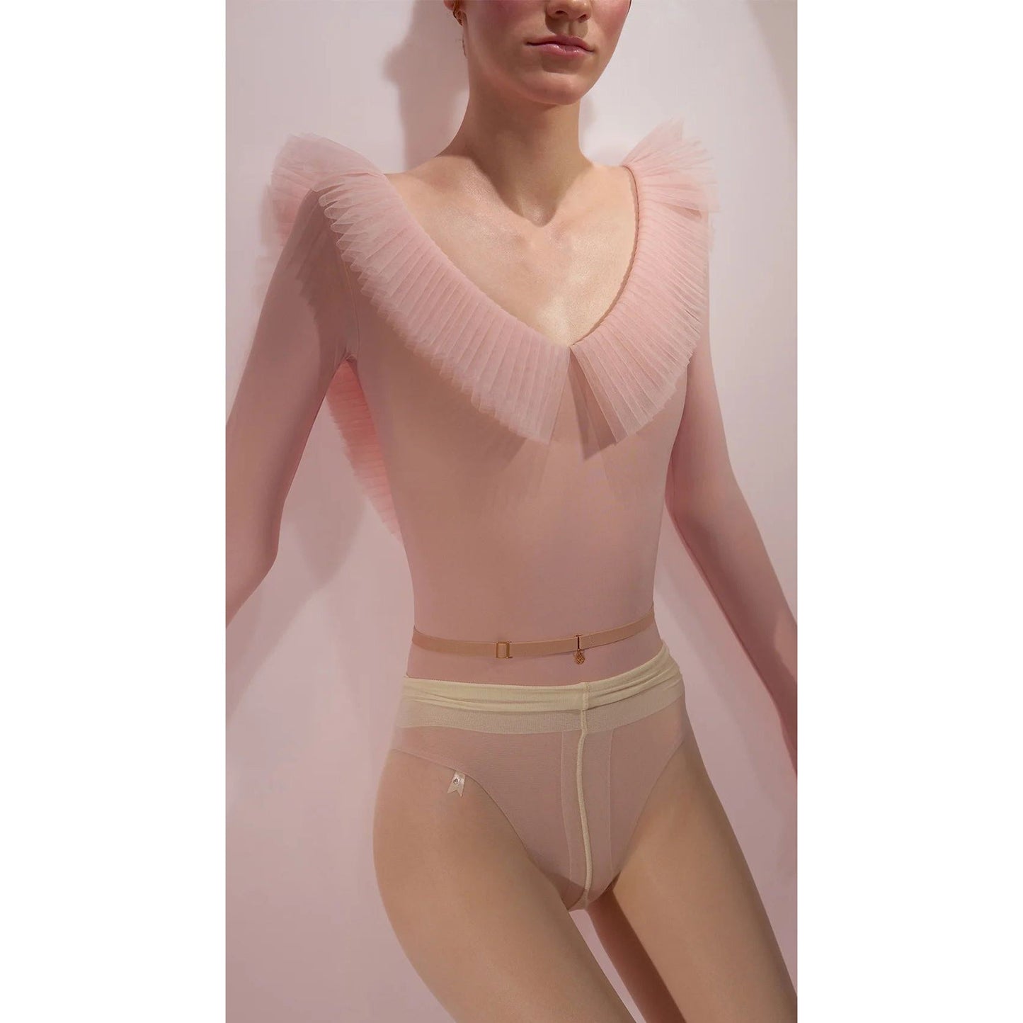 女士粉色'GRAND'芭蕾舞连体衣(242LE83PV/baby blush)