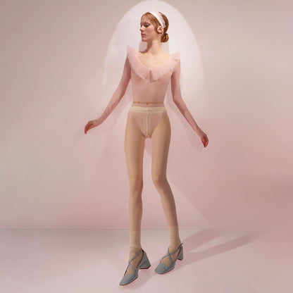 女士粉色'GRAND'芭蕾舞连体衣(242LE83PV/baby blush)