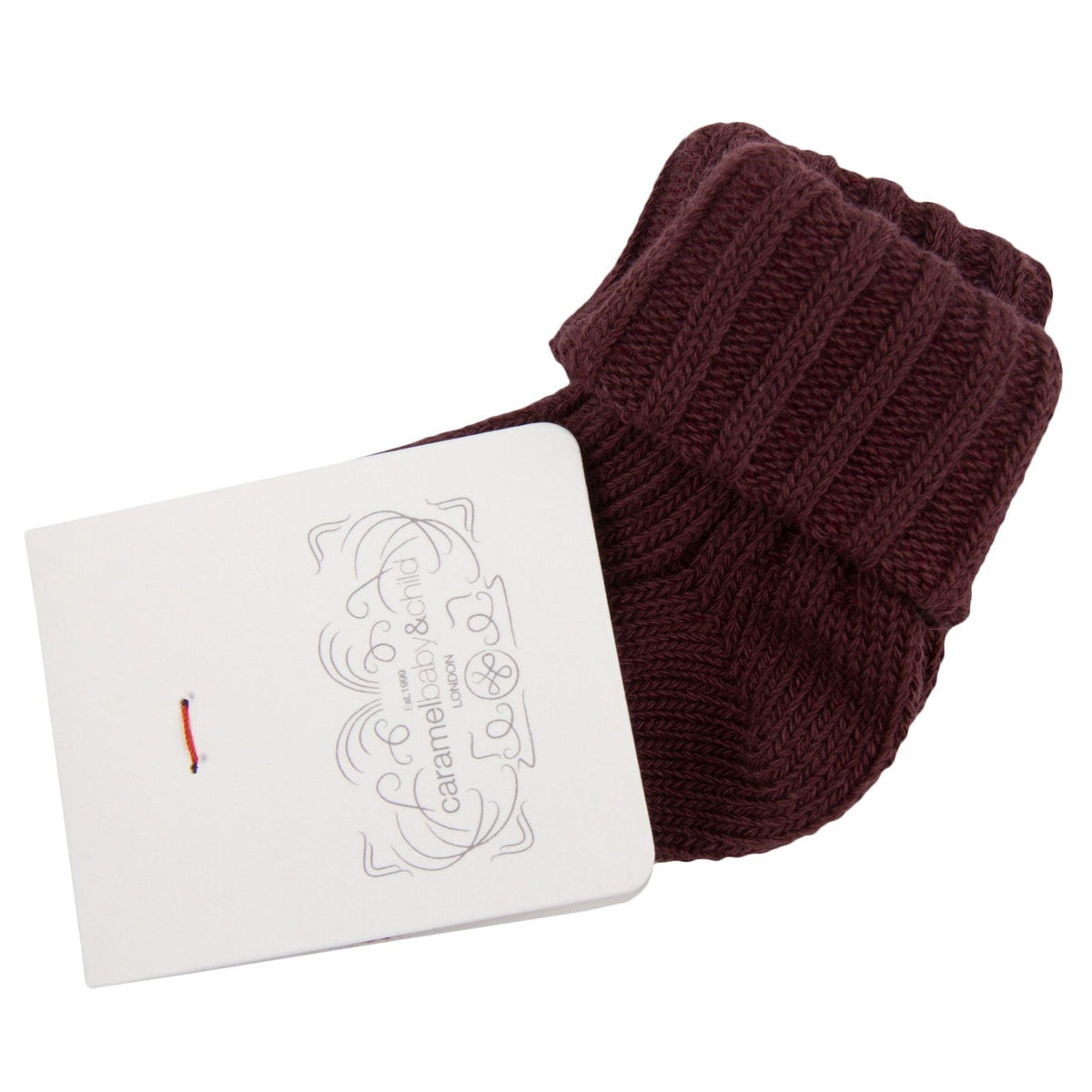 Boys&Girls Dark Red Knitted Low Socks