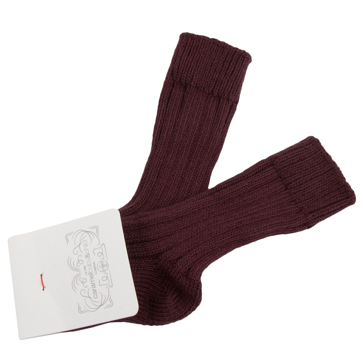 Boys&Girls Dark Red Knitted Low Socks