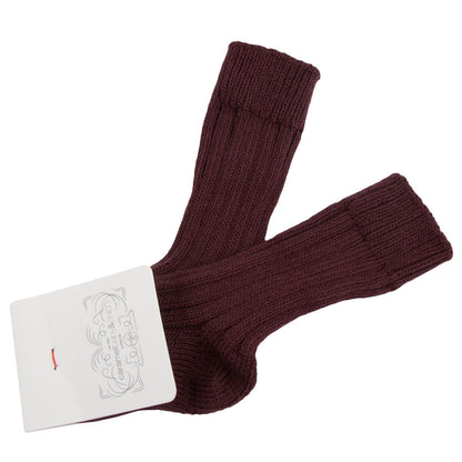 Boys&Girls Dark Red Knitted Low Socks