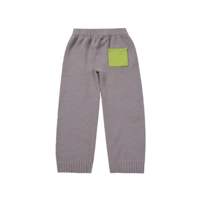 亲子款灰色半边绒长裤