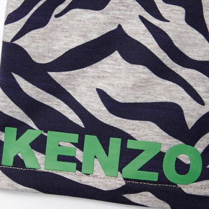 Boys Marl Grey Printed Cotton Shorts