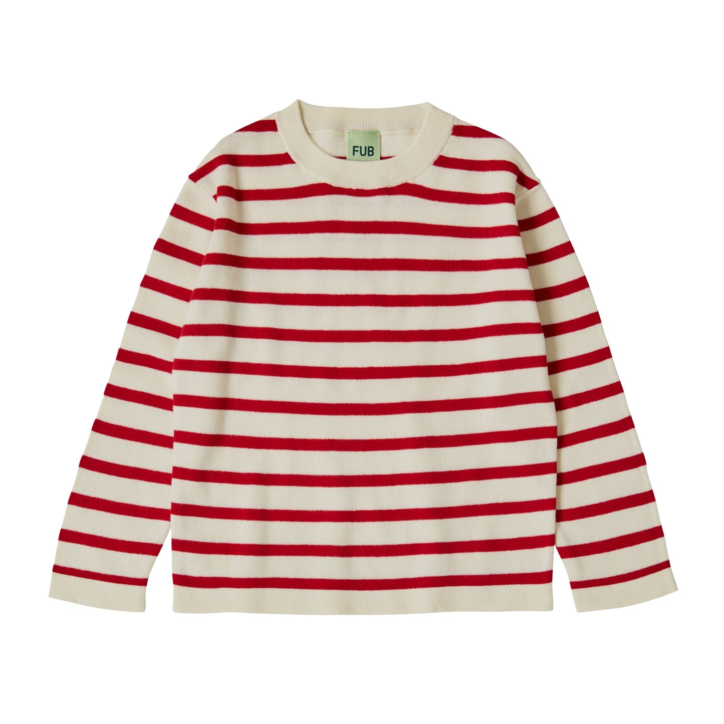 儿童红色条纹棉T恤