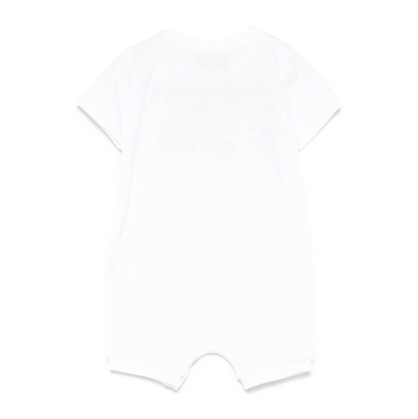 婴儿白色印花棉连体衣