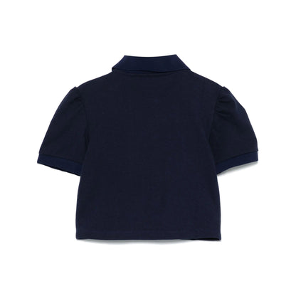 女童藏青色棉Polo衫