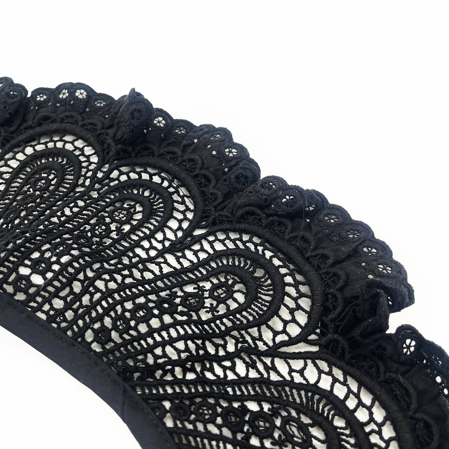 女童黑色可拆卸衣领