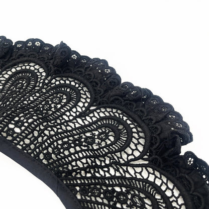 女童黑色可拆卸衣领