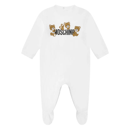 婴儿白色棉连体衣礼盒套装(2件)