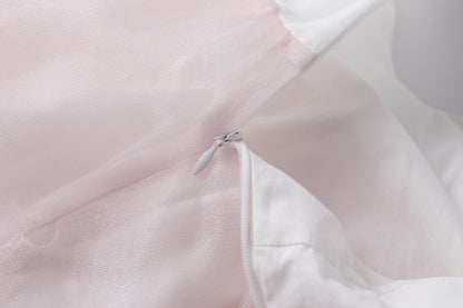 女童大蝴蝶结背心礼服裙