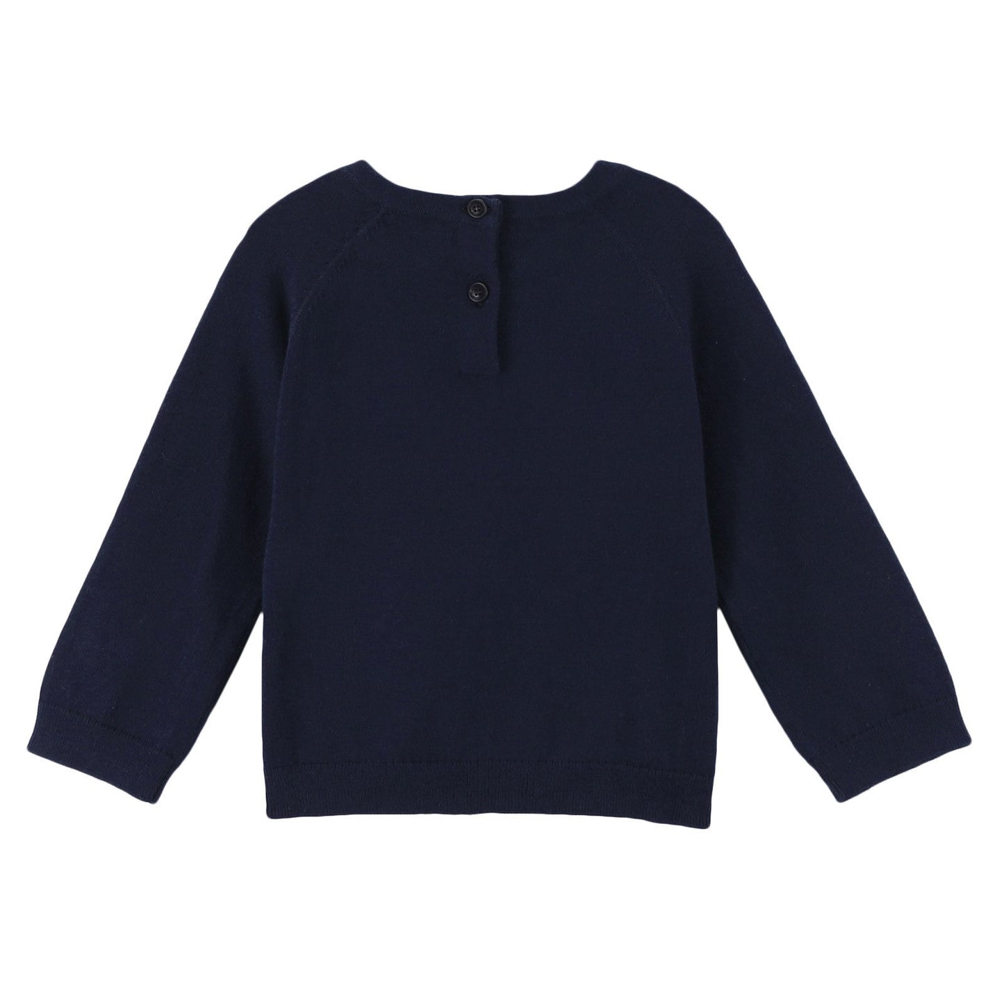 Baby Boys Navy Blue Knitted Cotton Sweater