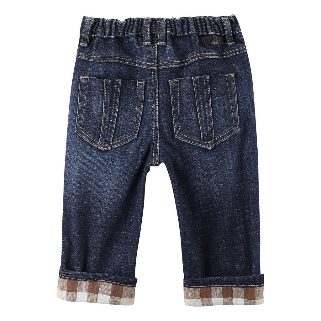 Baby Boys Blue Relaxed Slim Fit Jeans