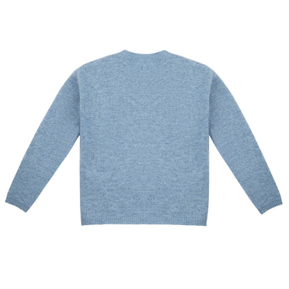 Girls Light Blue Wool Sweater
