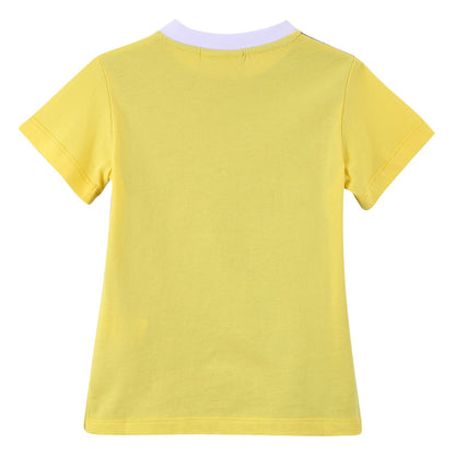 Boys Grey&Yellow 'FF Monster' Printed Cotton T-Shirt