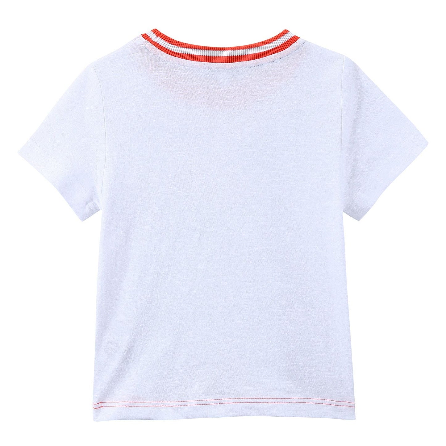 Boys White Fancy Illustration Printed Cotton Jersey T-Shirt