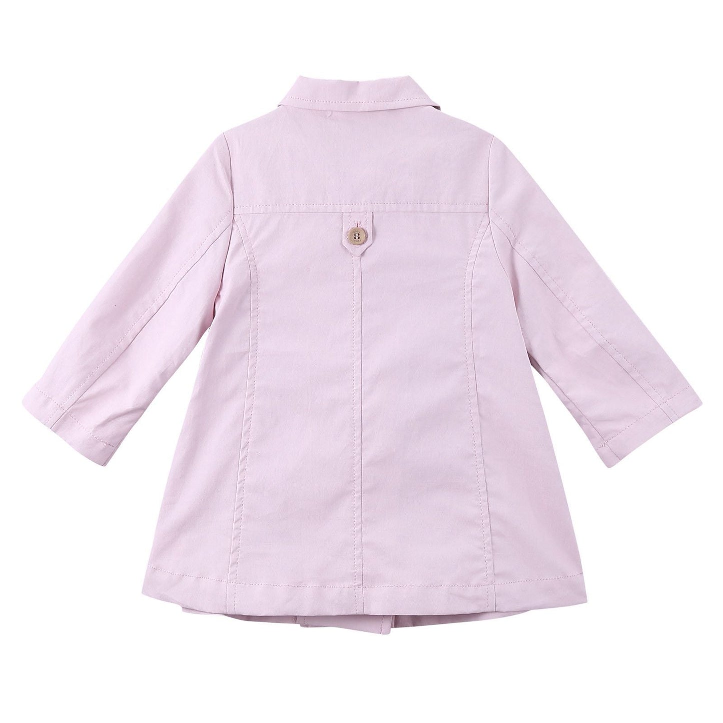 Baby Girls Pink Double Buttoned Trench Coat