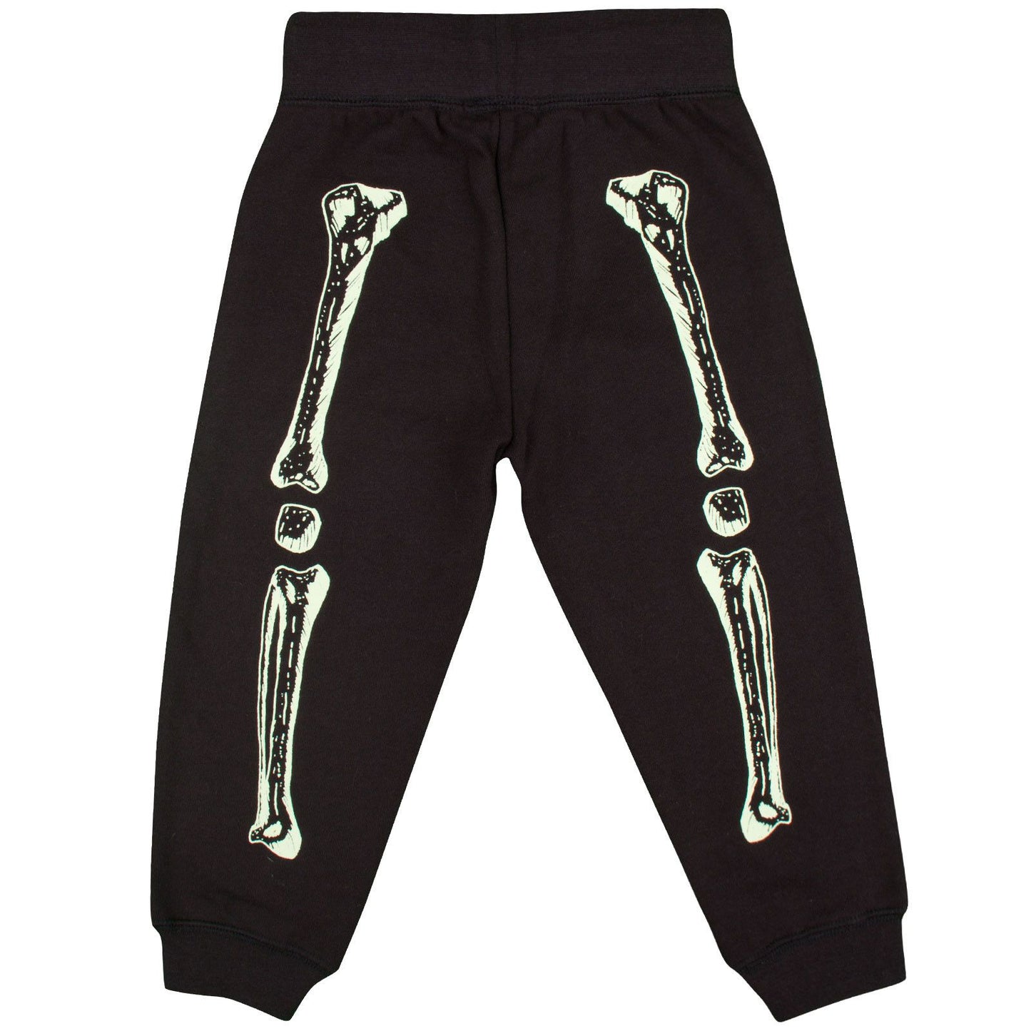 Zachary Boys Black Glow In The Dark Skeleton Printed Trousers