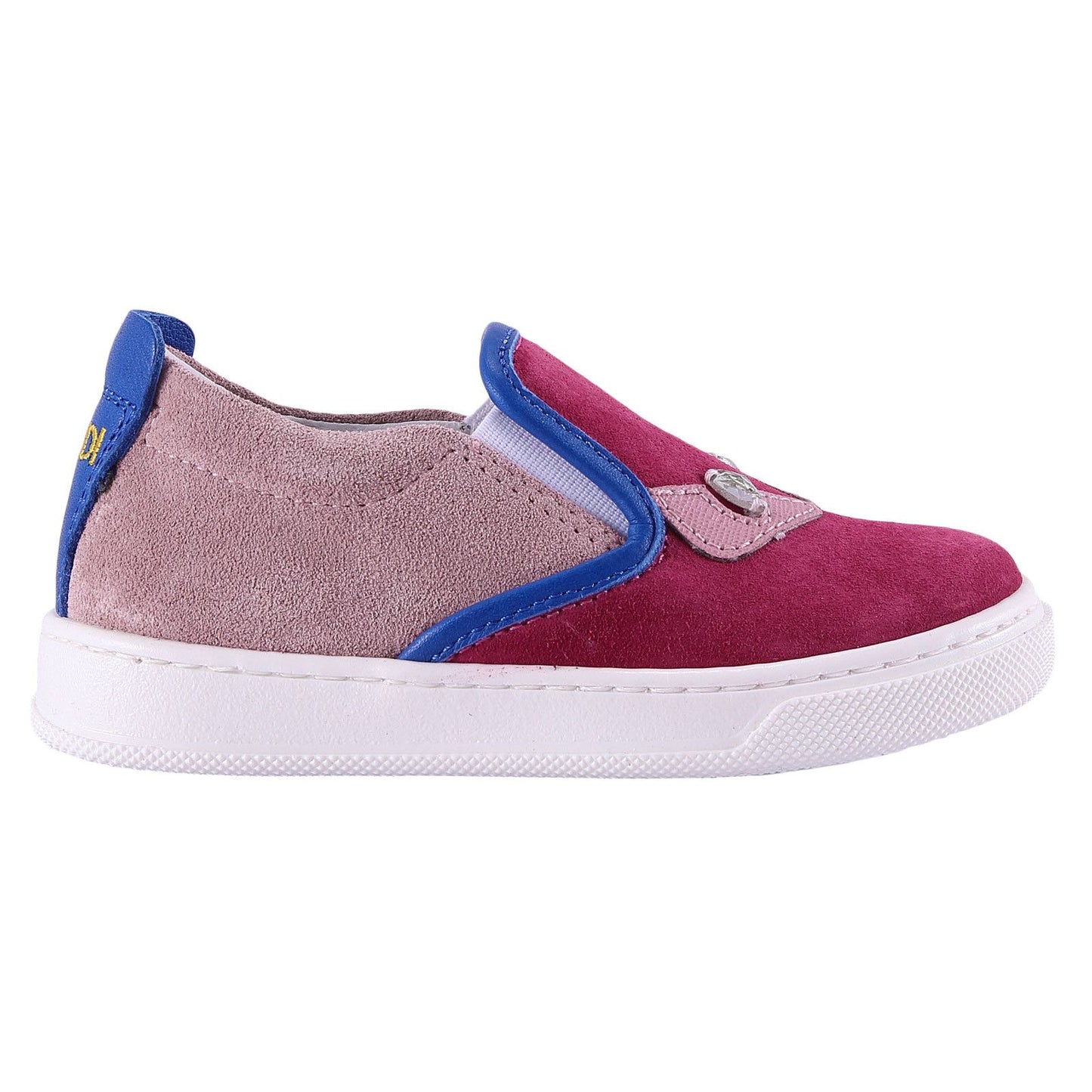 Girls Red 'Monster' Surface Leather Trainers