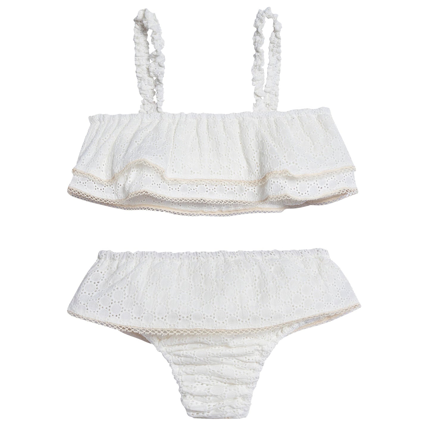 Girls White "Bluna" Bikini
