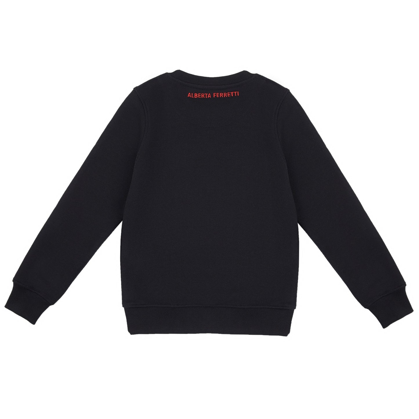 女童黑色亮片云朵棉卫衣